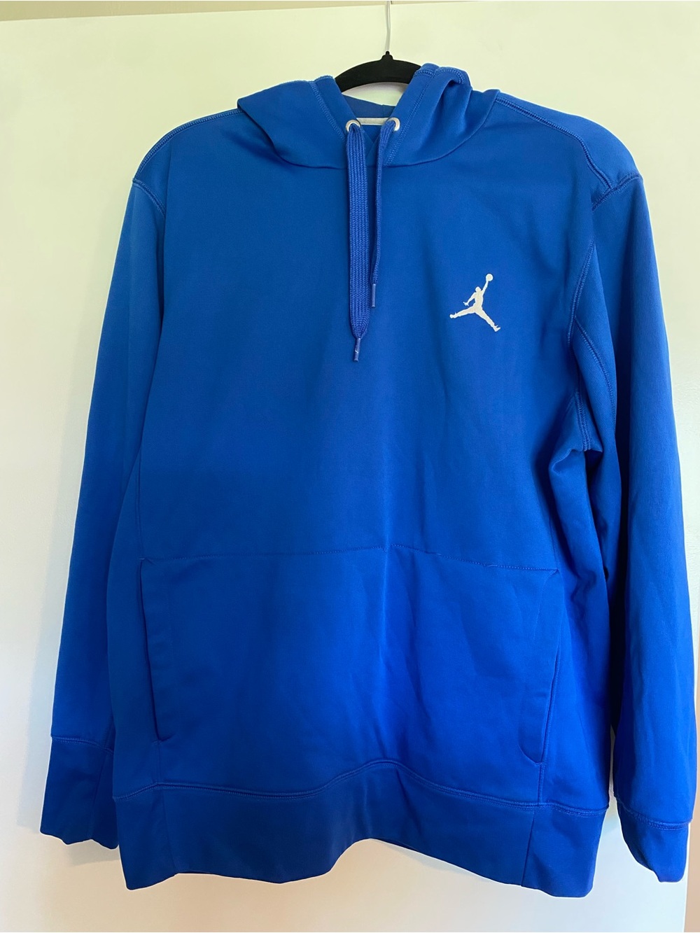 Jordan Royal Blue Pullover Hoodie with White Jumpman